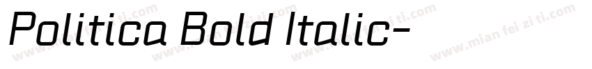Politica Bold Italic字体转换
